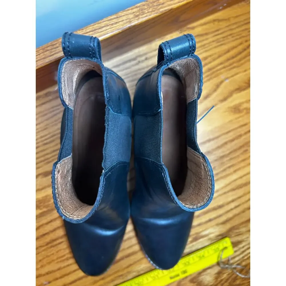 Madewell Size 10 Black Bootie The Regan JB307 Shoe Heel